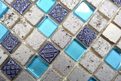 Mosaïque carreau translucide