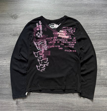 VINTAGE DE PUTA MADRE AVANT-GARDE TEE Black Logo Longsleeve T Shirt - Size L