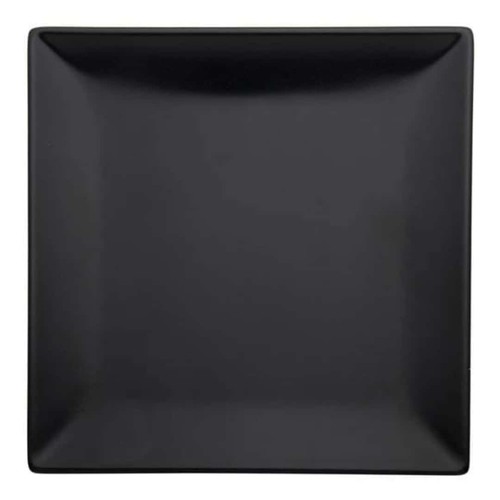 Assiette carrée noire - carrée, en