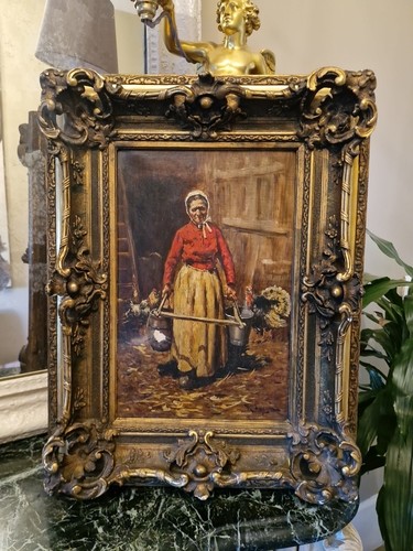 Peinture ancienne huile sur - ancienne,,