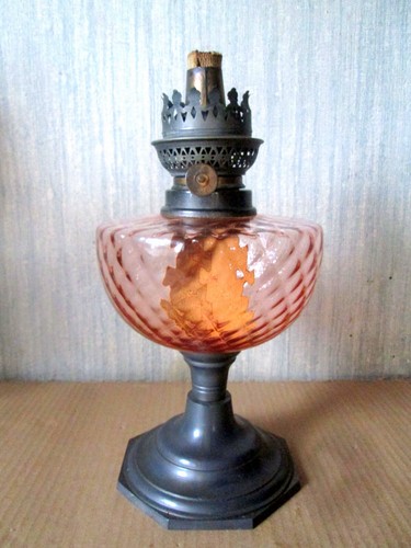 Large oil lamp - oil, embossed