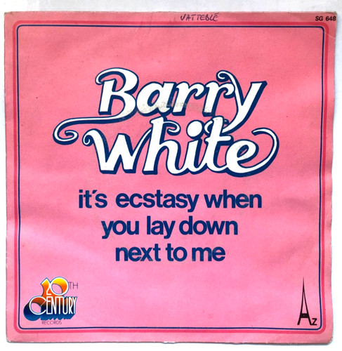 Barry white single it - white, 45
