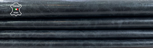 Bleu foncé cireuse froissé - bleu,