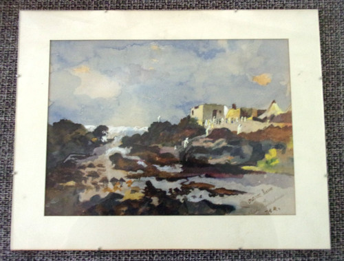 Aquarelle orientaliste tar - orientaliste,