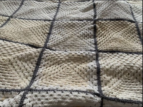 Couverture crochet fait - couverture,