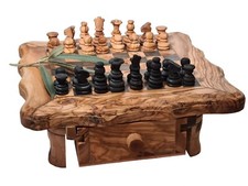 Echiquier en bois d'olivier