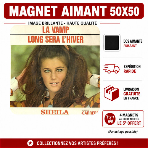 Magnet sheila vamp 5x5 - magnet,