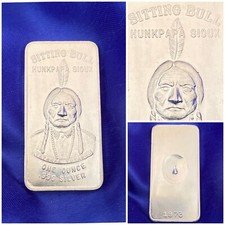 Lingot Argent Pur Sitting Bull