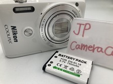 Excellent Nikon Coolpix S6900 white 16.0MP 12x  Digital Camera 0995