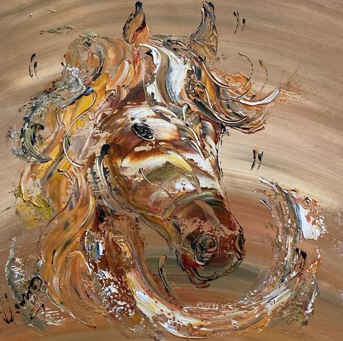 Cheval équitation peinture - cheval,