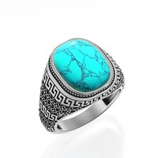 Naturel Turquoise Gemme Bague