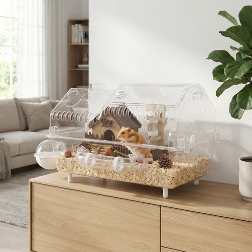 Pawhut hamster cage - pawhut, 8