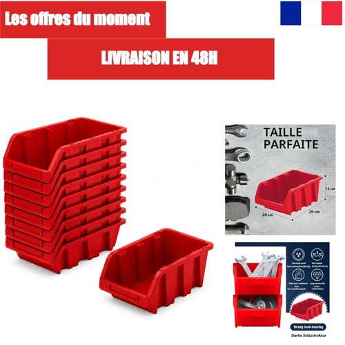 Lot boîtes empilables - 10,