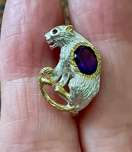Panthere broche ancienne - broche,