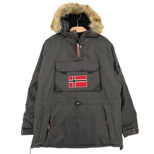 Anorak Veste Manteau Parka Corporate Marron Norvégien Taille S