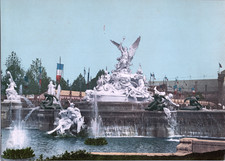 France, Paris. Expo. Universal 1889 The Light Fountain, Front View. vin