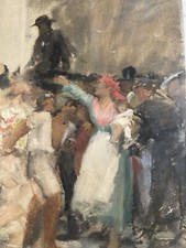 Beautiful painting Expressionism oil canvas 1900 Expressionist revolt slaves?