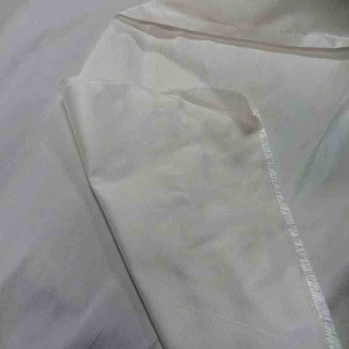 Tissu dupions soie blanc - de,