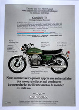 ORIGINAL VINTAGE MOTO GUZZI 850-T3 POSTER (CALIFORNIA SP LE MANS) Canvas