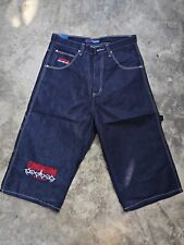 Vintage 90s Y2K Eminem Hip Hop Rap Blue Jeans Shorts SKATEBOARDER W30-W36