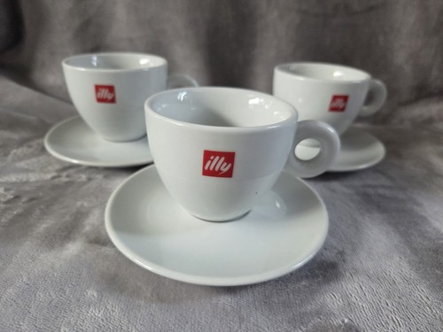 Illy coffee cups saucers - coffee,