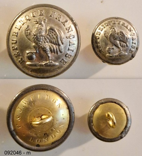 Boutons anciens coq - anciens., au