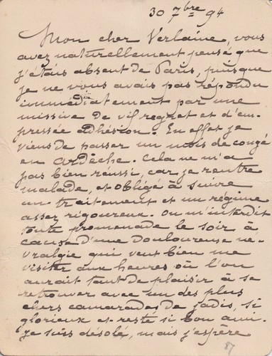 Léon dierx lettre - léon,