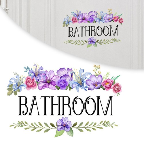 Panneau règles salle bain - panneau, de