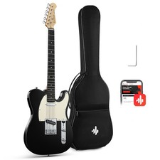 🎸 Donner DTL-100 39" Guitare Électrique Noir Brillant SS avec Housse