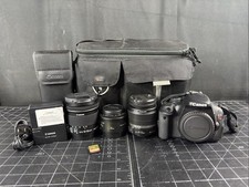 Canon EOS REBEL T3i (600D) 18MP Digital SLR DSLR Camera - Lens Bundle