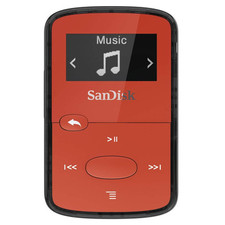 SanDisk 8GB Clip Jam MP3 Player Red SDMX26-008G-G46R (USED RFB)