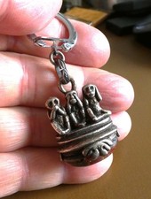 Ancien porte clé Les 3 Singes