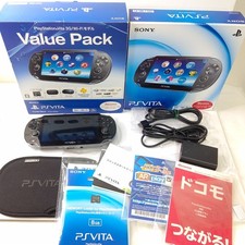 Sony PSvita Value Pack Crystal Black Screen Excellent Condition Game Machine