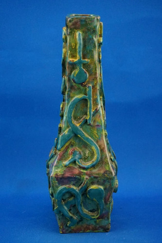 Vase sculptural grès art - sculptural, grès,