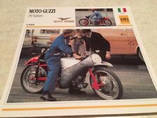 Carte moto Moto Guzzi 250 Bialbero course 1953 collection Atlas motorcycle 