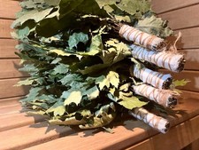 fouet de sauna chêne, bouleau