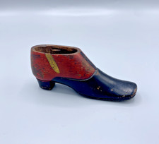 Antique Wood Carved Snuff Box Shoe 19th Century - Folk Art - Collection
