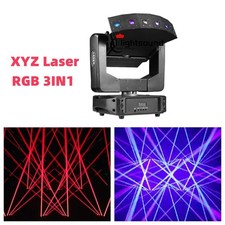 new Laser Moving Head Stage Light RGB 3IN1 6 eyes Beam XYZ laser Light Infinite