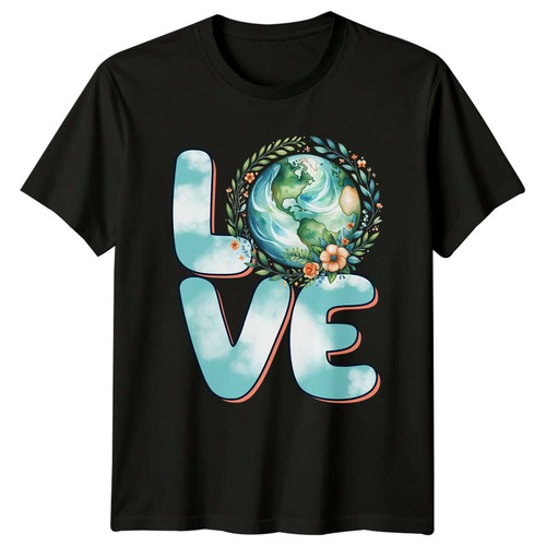 Shirt graphique love earth - love,