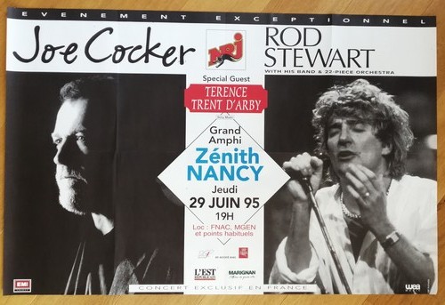 Joe cocker rod stewart - cocker, affiche