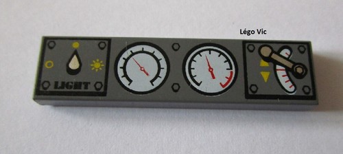 Lego 2431px17 dark gray - lego, tile