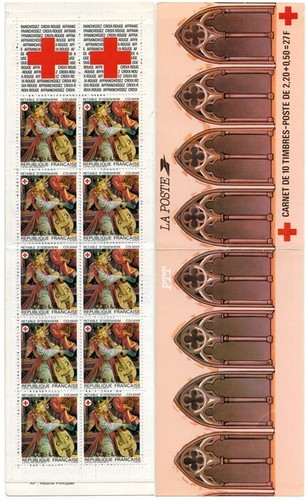 Timbre france carnet croix - carnet,