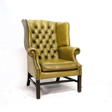 Fauteuil Chesterfield Vert En