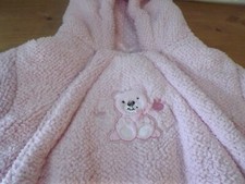 NEW INFANT BABY SNOWSUIT 3-6mos bunting outerwear BEBE D'AMOUR RET$55 bear hood