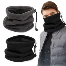 2 Pièces Cou Thermique Cache cou D'hiver Écharpe Tube Hommes Femme Tour de Co...