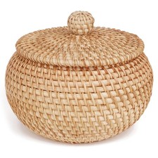 Panier Rond en Rotin avec