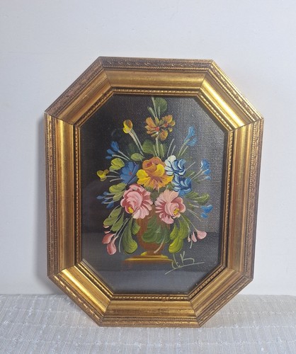 Ancienne peinture florale - ancienne,