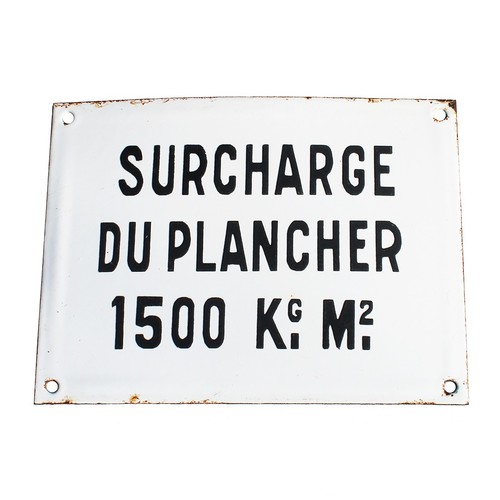 Ancienne plaque émaillée