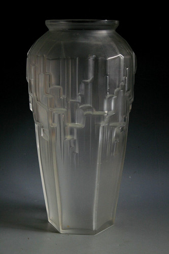 Rare vase art deco etling - vase, en