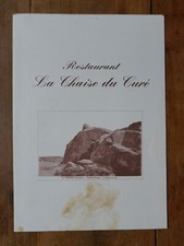 RESTAURANT MENU - THE CHAIR OF THE CURE-CARANTEC-CIRCA1990 - FREDERIC AUBIN